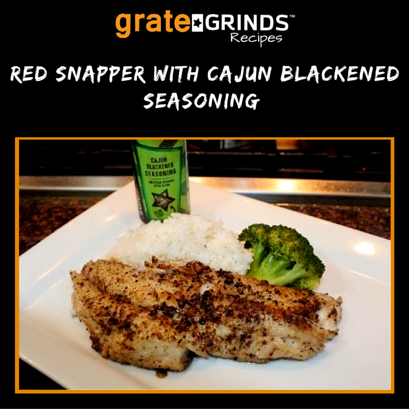 Red Snapper with Cajun Blackened Seasoning