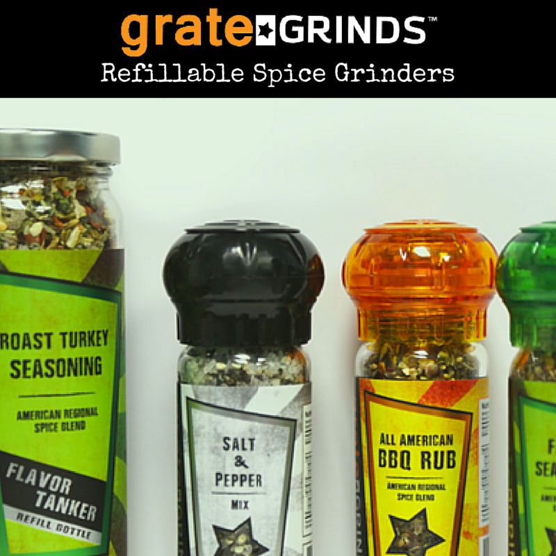 How do I refill the spice grinder bottles?