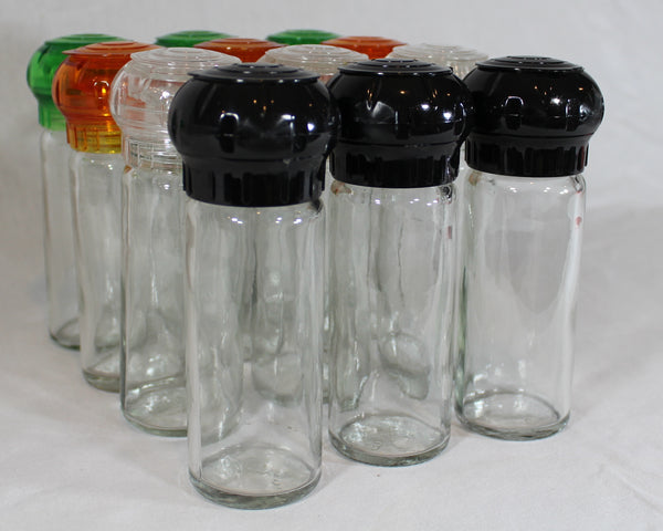 Spice Bottles and Grinder Tops