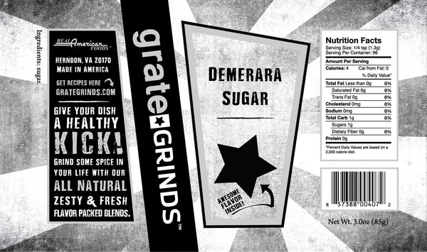 Demerara Sugar - 3.0 oz.