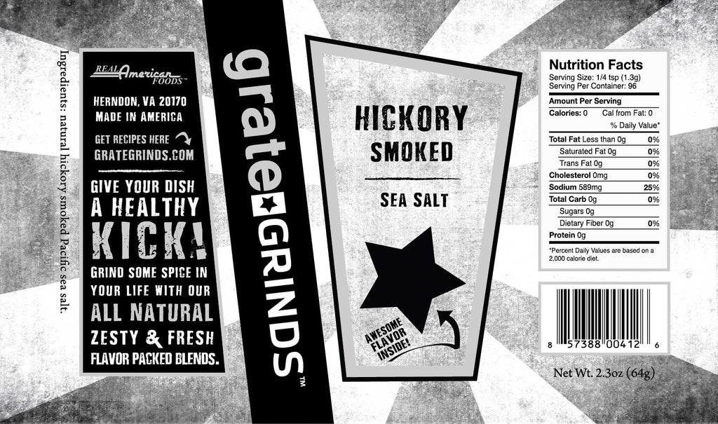 Hickory Smoked Sea Salt – Grate Grinds